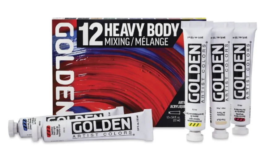 Golden Artist Acrylic Heavy Body Paints and Sets