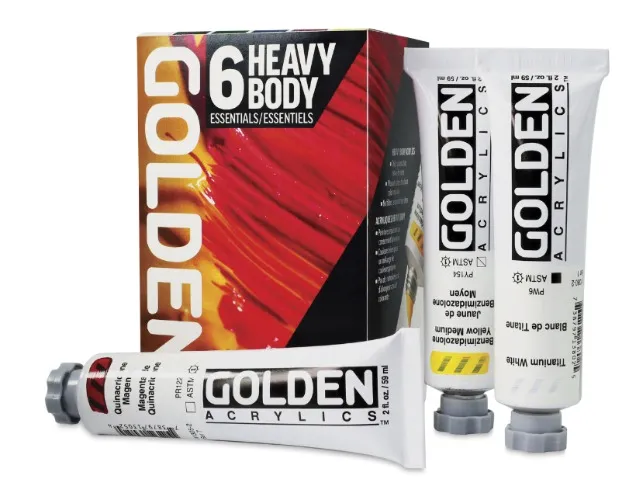 Golden Artist Acrylic Heavy Body Paints and Sets