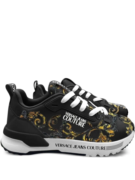 Barocco-print sneakers trample