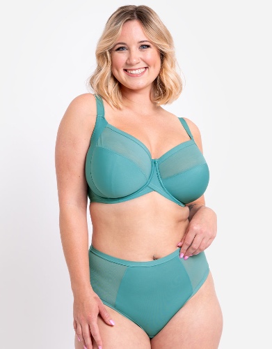 Curvy Kate WonderFully Full Cup Side Support Bra Mineral Blue | 38JJ