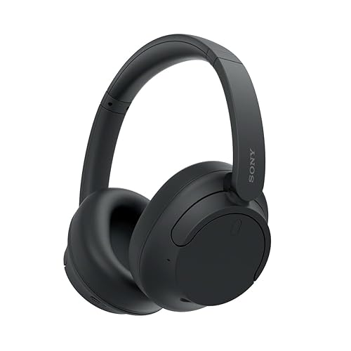 Sony WH-CH720N Noise Canceling Wireless Headphones Bluetooth Over The Ear Headset with Microphone and Alexa Built-in, Black New - Black