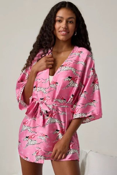 Out From Under Goodnight Kiss Satin Wrap Robe