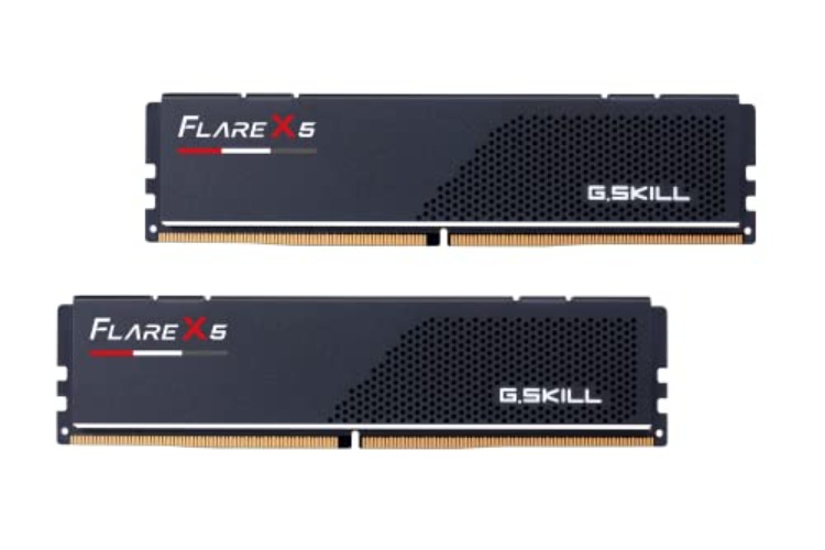 G.SKILL Flare X5 Series (AMD Expo) DDR5 RAM 64GB (2 x 32GB) 6000MT/s CL30-40-96 1,40V UDIMM Desktop-Speicher - Schwarz matt (F5-6000J3040G32GX2-FX5)