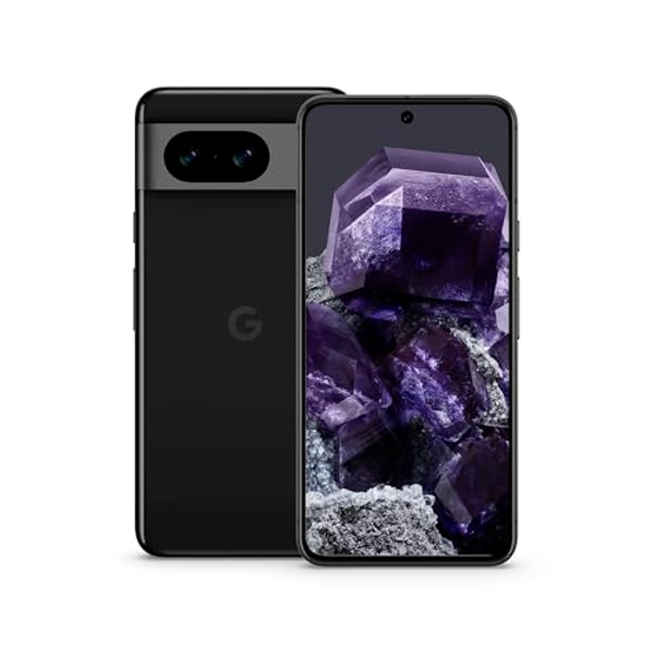 Google Pixel 8 – Android-Smartphone ohne SIM-Lock mit leistungsstarker Pixel-Kamera, 24 Stunden Akkulaufzeit und leistungsstarken Sicherheitsfunktionen – Obsidian, 256GB