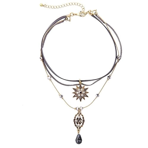 Layered Stars Pendant Necklace 