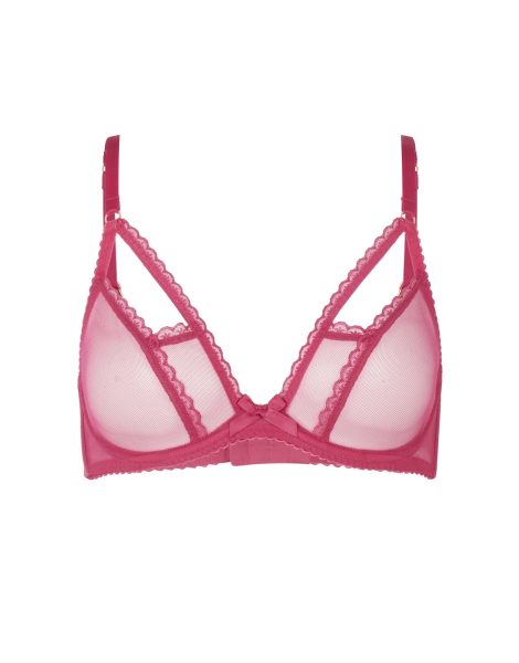 Fia Plunge Underwired Bra in Pink | Agent Provocateur