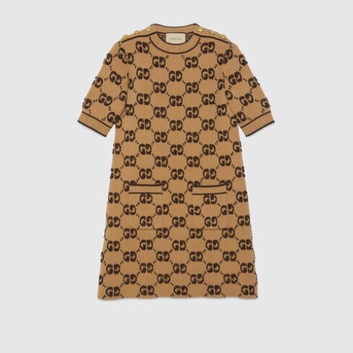 GG wool bouclé jacquard dress