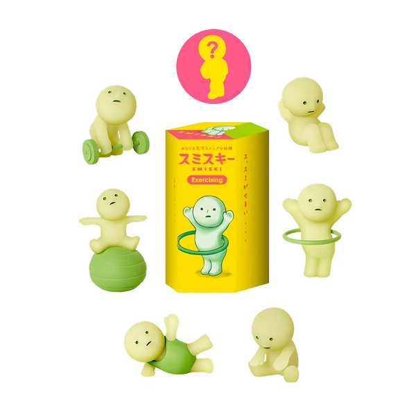 Smiski: Glow In The Dark Mini Figure: Exercising (1 Pcs)