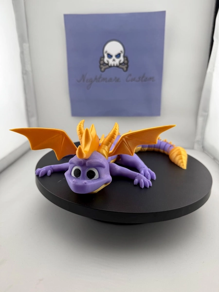 Articulating Spyro the Dragon Figure | Collectible Toy with Poseable Joints - Detailed Design for Fans & Kids