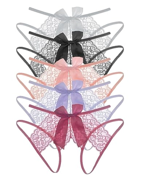 Justgoo Women Floral Lace Underwear Sexy Breathable Hipster Panties Plus Size Bikini Briefs Pack of 1-5