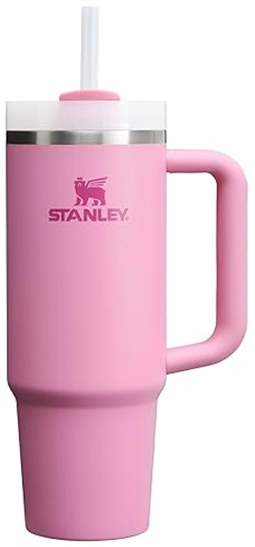 Stanley Quencher H2.0 FlowState Stainless Steel Vacuum Insulated Tumbler with Lid and Straw for Water, Iced Tea or Coffee, Smoothie and More, Peony, 30 oz / 0.89 L