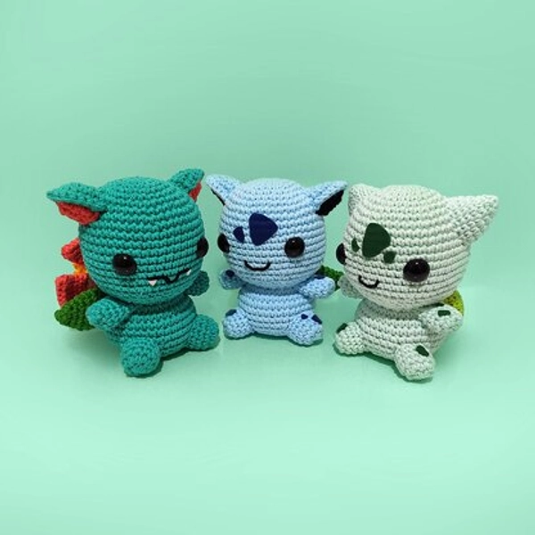 VinCrafty's Bulbasaur, Ivysaur & Venusaur Pattern Crochet pattern by VinCrafty | LoveCrafts