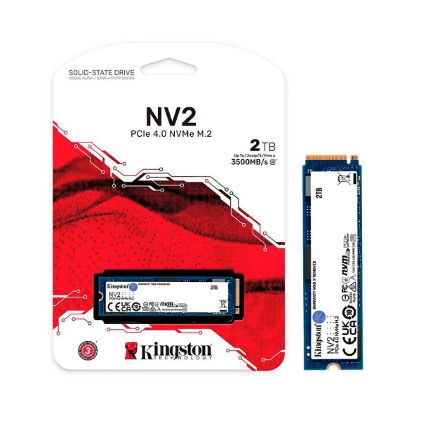 SSD 2TB Kingston M.2 2280, NVMe Reading 3500MB/s, Recording 2800MB/s