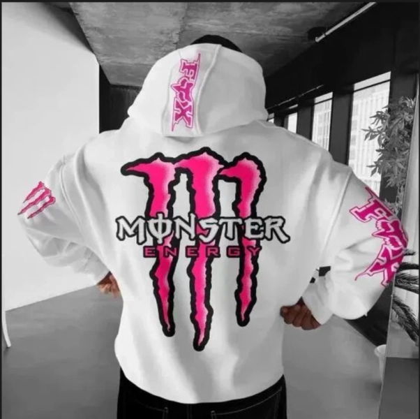 HOT Men's Fashion Monster Energy Sweater Sweat Suit Black Multicolor Design