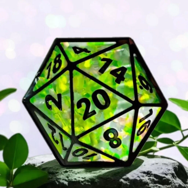 PREORDER Choice of DND Dice acetate hair claw - ships in 4-6 weeks