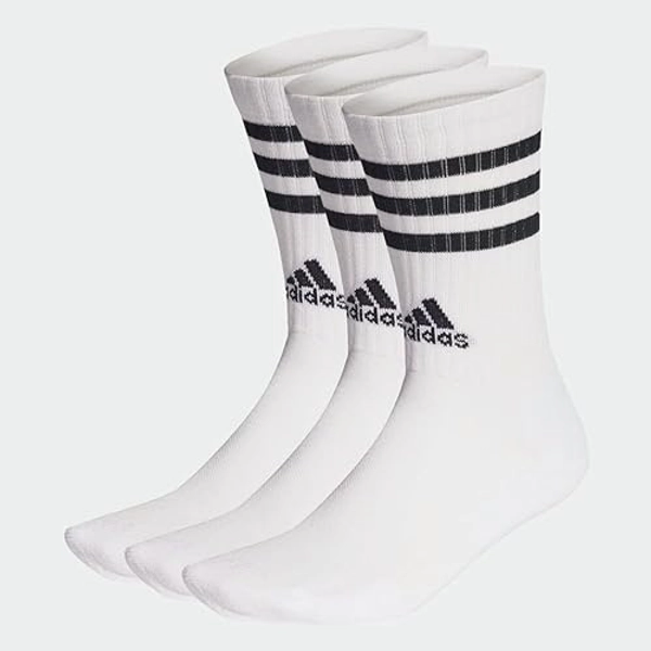 adidas 3 Stripes Cuhsion Mid Cut Socks Socken 3er Pack