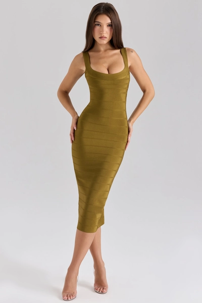 The OG Olive Midi Bandage Dress