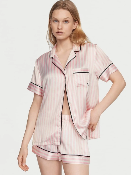 Buy Satin Short Pajama Set - Order Victoria's Secret Online | Victoria's Secret Australia