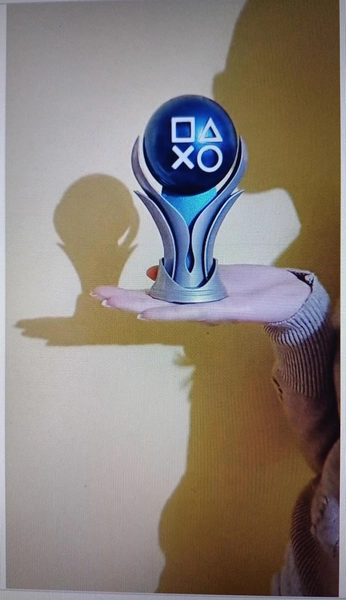 PS5 PLATINUM TROPHIES + Playstation CUPS (Gold-Silver-Bronze-Hidden(Black))