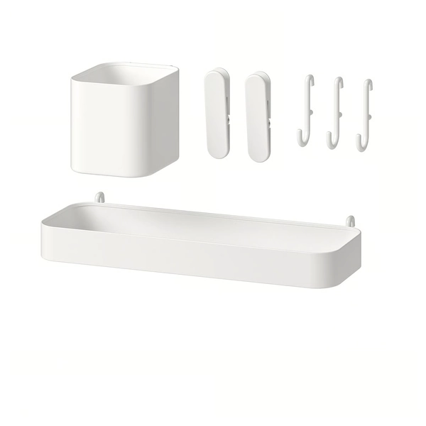 SKÅDIS 7-piece accessories set - white