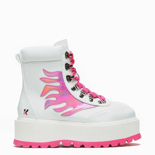 Kawaii Helios Hologram Flame Boots