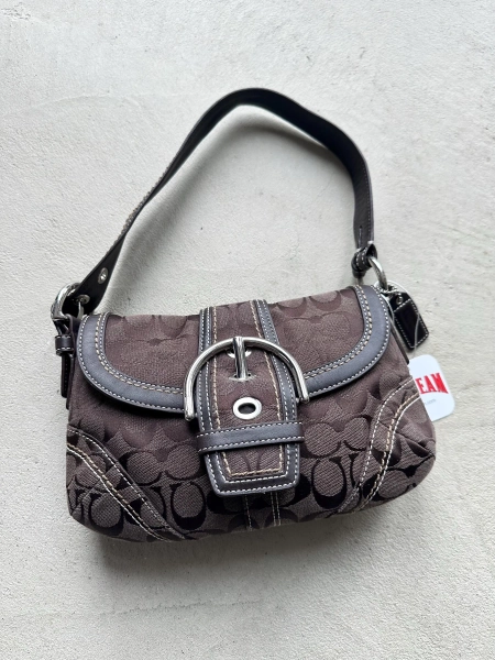 RARE! Vintage Coach Brown Mini Soho Shoulder Bag