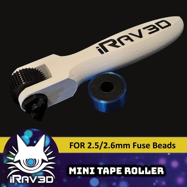 Mini Perler Bead Spiked Tape Roller© by iRav3D