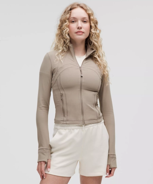 Define Cropped Jacket *Nulu - Warm Ash Grey - 6