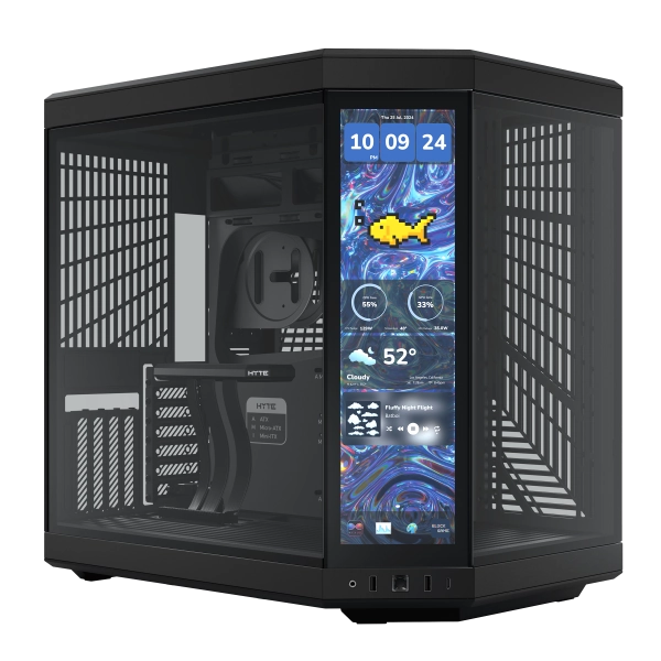 HYTE Y70 Touch Infinite Gaming Case - Pitch Black