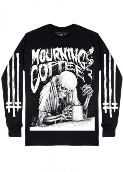 Godmachine Mourning Coffee Long Sleeve T-Shirt