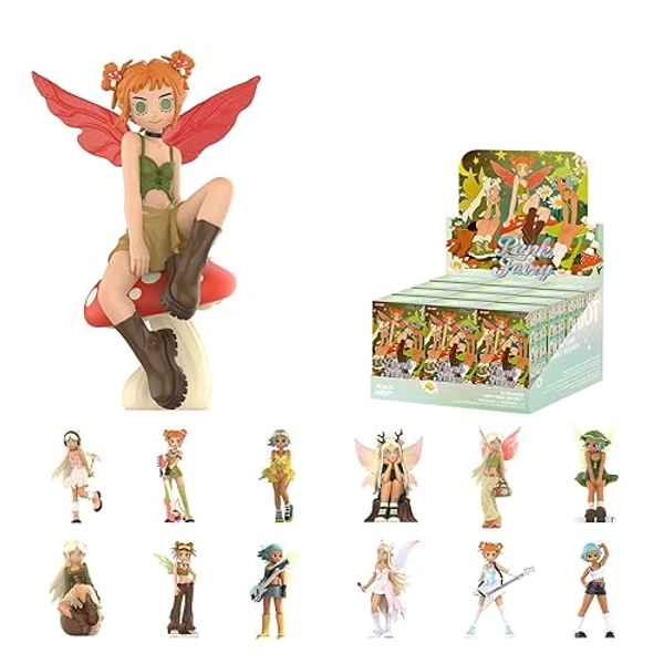 POP MART Peach Riot Punk Fairy Series Figures, 12PCs Peach Riot Blind Box Figures, Random Design Action Figures Collectible Toys Home Decorations, Holiday Birthday Gifts for Girls and Boys, Whole Set