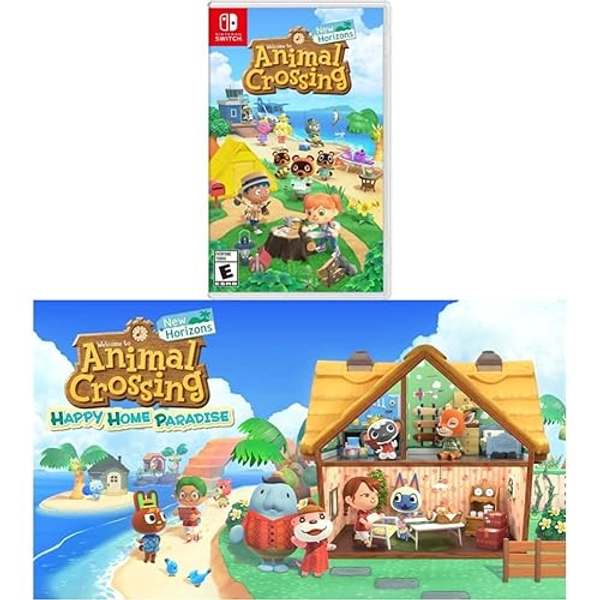 Animal Crossing: New Horizons (Physical) & Happy Home Paradise [Digital Code] - Nintendo Switch