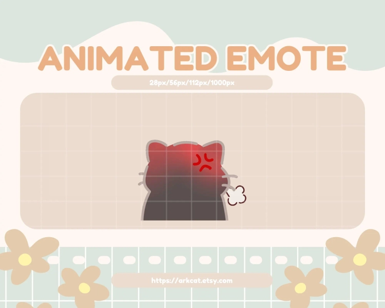 Angry Cat Animated Emote