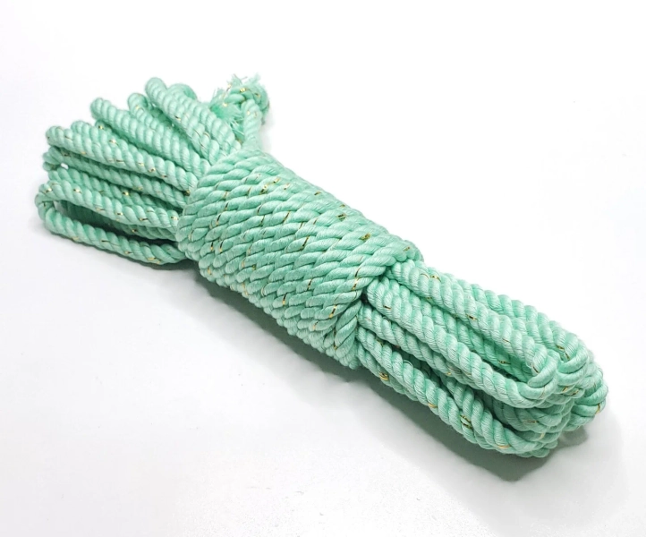 Mint Green Conductive Bamboo Silk Rope — KINBAKU STUDIO