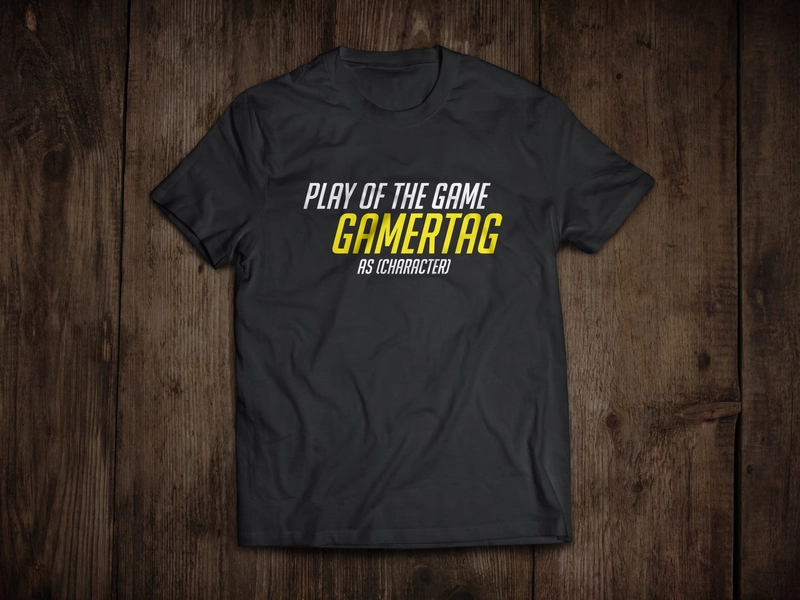 Custom Play Of The Game Overwatch Shirt - Fps Fan Gift - Great Present For Any Gamer.