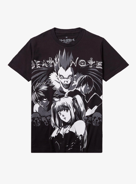 Death Note Quad Tonal Print Girls T-Shirt