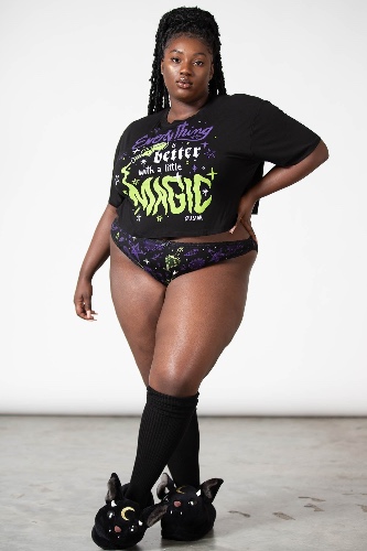 Magic Night Panties [PLUS] - 3XL / Black / 95% Viscose 5% Elastane