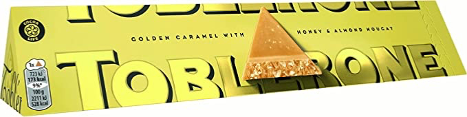 New Toblerone Golden Caramel, 360g