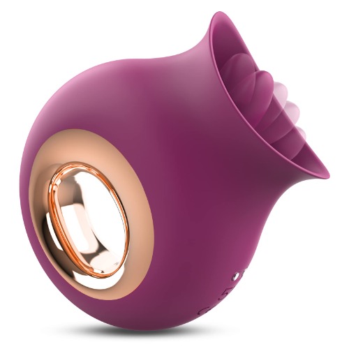Rose Vibrator, Clitoral Licking Tongue