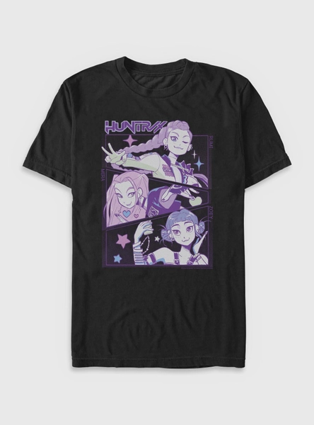 KPop Demon Hunters Huntrix Group Panels T-Shirt