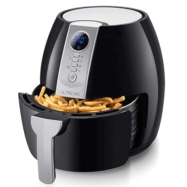 Ultrean Air Fryer, 4.2 Quart Electric Hot Airfryer Oven Oilless Cooker for Quick Easy Meals, Nonstick Frying Pot, UL Certified,1500w, Black