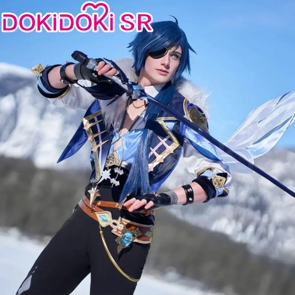 【Ready For Ship】DokiDoki-SR Game Genshin Impact Cosplay Kaeya Costume / Shoes Men