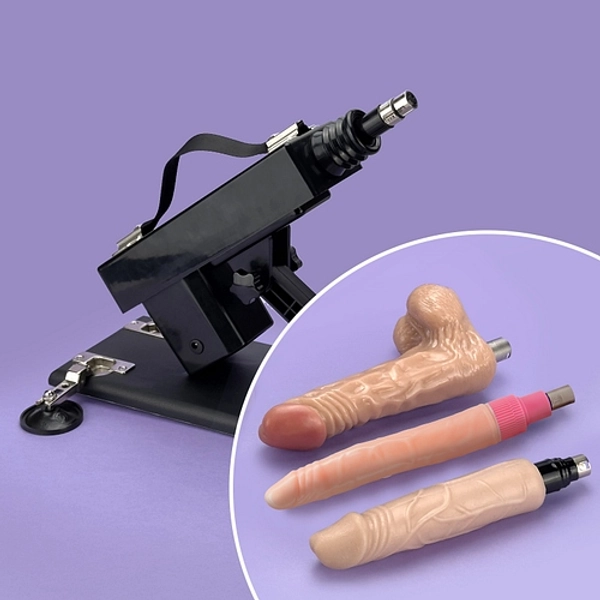 Auto fuk + extra dual dildo set