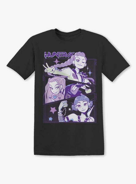 KPop Demon Hunters Huntrix World Tour Double-Sided T-Shirt
