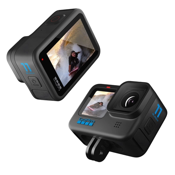 GoPro HERO11 Black 4K+ Action Camera-HyperSmooth 5.0 Stabilization, Waterproof to 33ft, 8x7 Larger New Image Sensor, 27MP, SuperView, for Skiing, Diving, Vlog