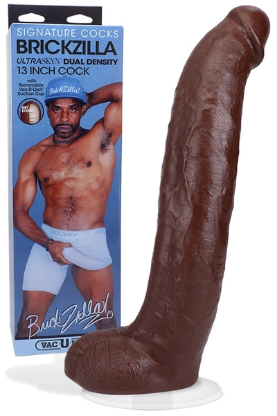 Signature Cocks Brickzilla 13 Dual Density Realistic Dildo with Suction Cup