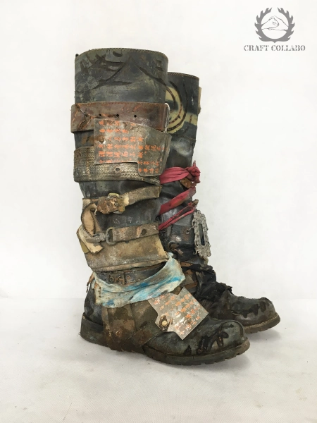Postapocaliptic- Wasteland Warrior- Boots- Motocycles Boots - Dystopy - Festival Outfit - Cyberpunk - LARP