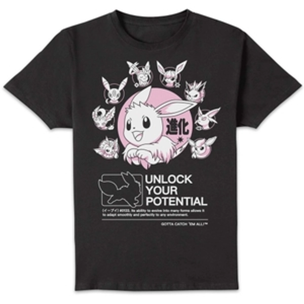 Pokémon Circle Of Eevee Evolutions Unisex T-Shirt - Black 