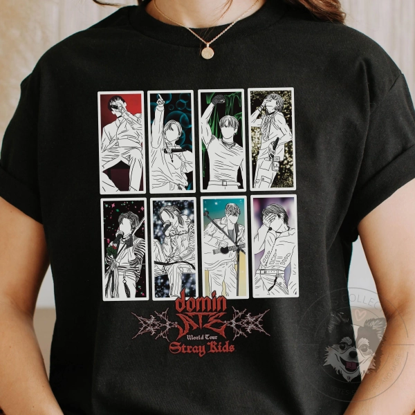 Stray Kids Dominate Tour Shirt, SKZ OT8, SKZ shirt, Railway, Youth, Ultra, So Good, Hold My Hand, Unfair, As We Are, Hallucination, STAY