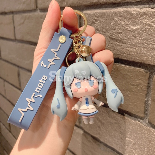【In Stock】Vocaloid Hatsune Miku Cosplay Miku Key Rings Cosplay Props Doll - Blue